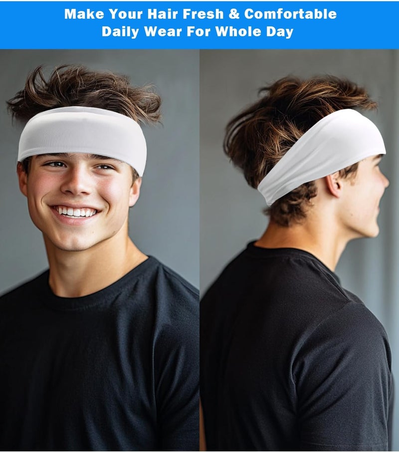 Supeniu Headband for Men & Women, Sweat Wicking Sports Sweatband Headbands, Workout Running Training Yoga Basketball Hairband - Image 5